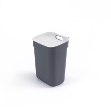 Curver Ready to Collect 100% Recycled 10L Kitchen Accessories Recycling Lift Top Bin Dark Grey Light Grey Lid