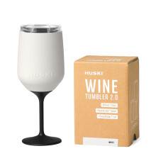 Huski Wine Tumbler 2.0 | New | Award-Winning Design with Detachable Stem | Premium Stainless Steel Wine Glass with Lid | Triple Insulated Tumbler |