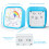 Yunbaoit Rainbow Disk Visual Timer with Protective Case, 60 Minute Countdown Timer for Kids and Adults, Silent Time Management Tool(Blue Rainbow) 4