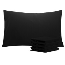 NTBAY 4 Pack 100% Brushed Microfiber Plain Pillowcases, 1800 Super Soft and Cozy, Wrinkle, Fade, Stain Resistant with Envelope Closure Bed Pillow