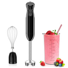 Bonsenkitchen Hand Blender, 3-in-1 Immersion Blender handheld, Stick Blender Electric with Stainless Steel Blade, Egg Whisk, 700ml Beaker for Making