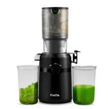 Fretta Cold Press Juicer Machines, Self-Feeding juicer with 108mm&1.0L Feeding Chute for Whole Fruits and Vegetables, Automatic 200W Masticating