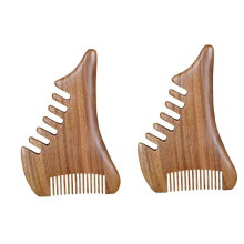 Wooden Hair Comb and Scalp Massage Brush Set for Women and Men, Wide Tooth Anti Static Detangler