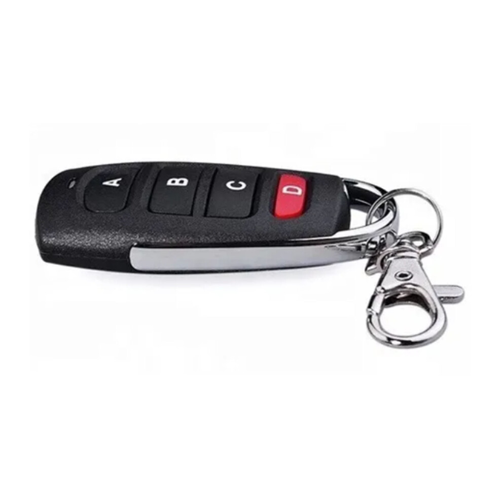 433Mhz Waterproof 4-Button Cloning Key Fob Remote Control, 6.8X3.7x1.6cm 8431380881835