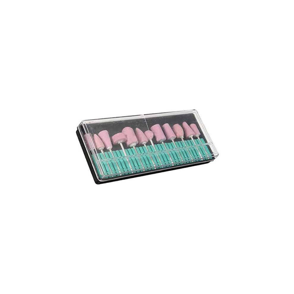 12pcs Ceramic Nail Drill Bits for Acrylic and Gel Nails, Professional Manicure Pedicure Set
