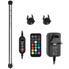 Luce LED per acquario, luce subacquea per acquario, luce RGB sommergibile per acquario con telecomando, impermeabile IP68, luce per acquario che