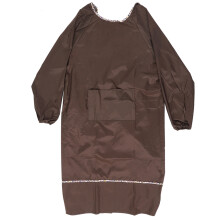 Easy To Clean Long Sleeve Apron For Artists, Durable Waterproof Protection With Central Large Pocket And Skin Safe Fabric