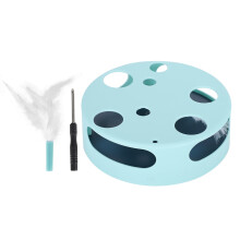 Swatting Biting Hunting Kitten Toys Spiral Spring Interactive Cat Toy Press and Release Play Colorful Springs Cat Toy Keep Fit Creative Toy to Kill