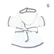 Roupão para cães com capuz, roupa de dormir superabsorvente e macia para filhotes e gatos, fácil de usar, lavável na máquina e de secagem