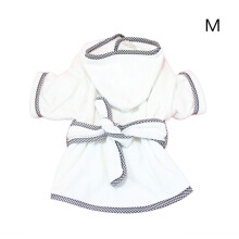 Roupão para cães com capuz, roupa de dormir superabsorvente e macia para filhotes e gatos, fácil de usar, lavável na máquina e de secagem