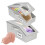 Hat Storage Organizer with Clear Window, Stackable Large Box for Closet, Bedroom, Dorm, Office 1