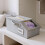 Hat Storage Organizer with Clear Window, Stackable Large Box for Closet, Bedroom, Dorm, Office 2