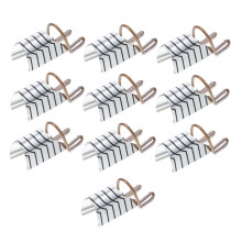 10pcs Reusable Aluminum Nail Extension Forms for Acrylic UV Gel French Design Salon and Home Use
