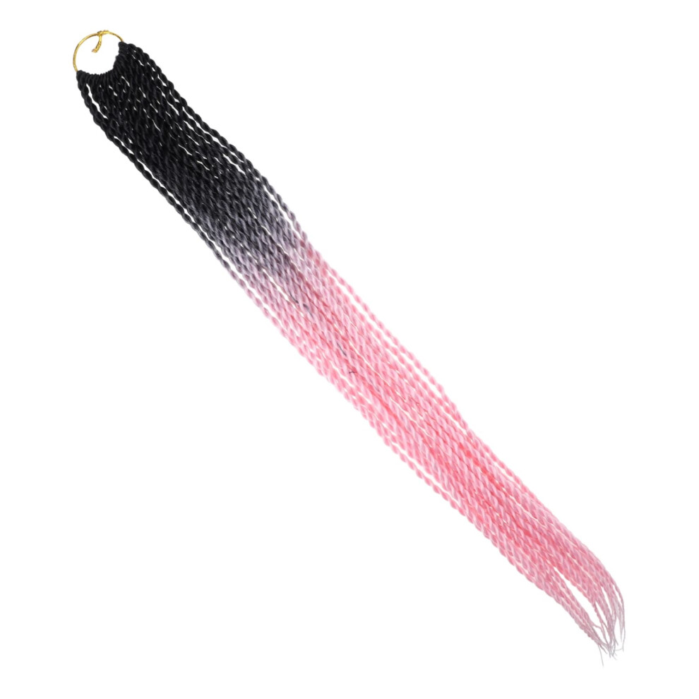 Unisex Braided Wig For Women Hand Tied Twist Braids Synthetic Fiber Realistic Look Adjustable Fit