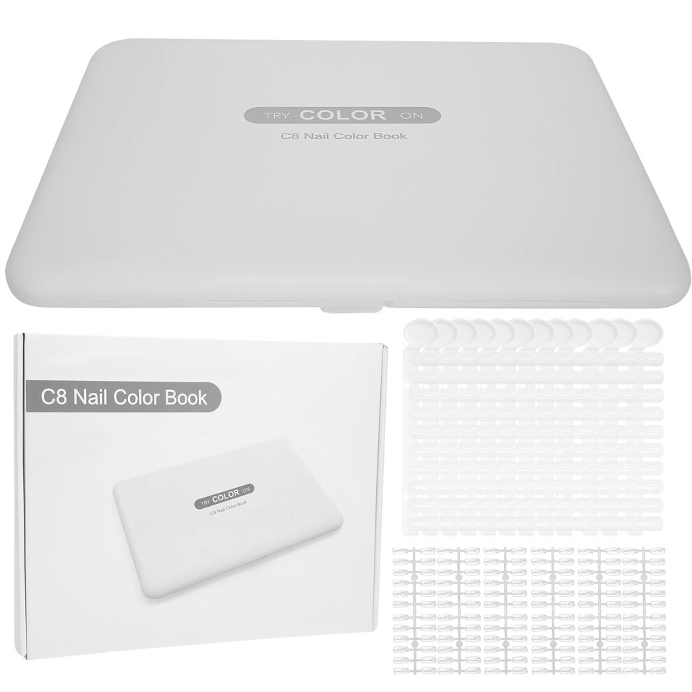 120 Slot Nail Color Display Book with Fast Tip Replacement for Salon and Home Use