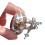 Clip d'oreille papillon en strass scintillants,-Célibataire 1