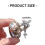 Clip d'oreille papillon en strass scintillants,-Célibataire 2