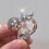 Clip d'oreille papillon en strass scintillants,-Célibataire 7