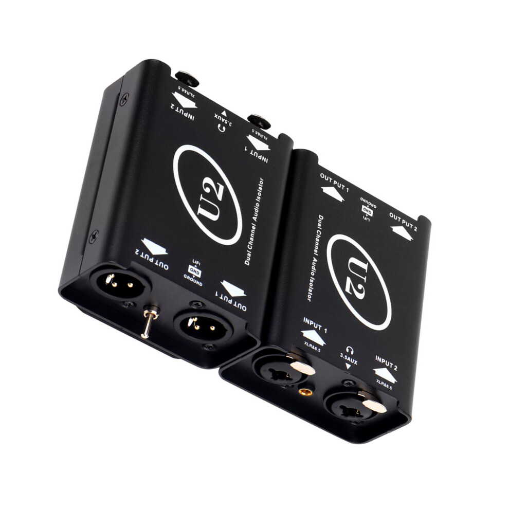 2 Channel Ground Noise Isolation Amplifier Sound Isolator 3.5Mm 7627001196209