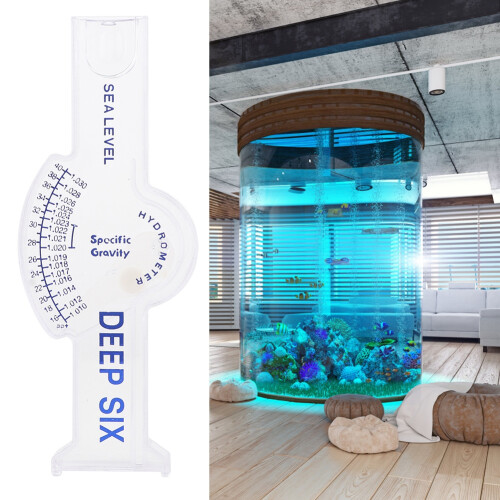 Durable and Easy to Read Hydrometer for Fish Tanks Automatic Accurate Reading Salinity Meter with Specific Gravity Test Capability Ultra Wide Stable B 2