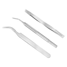 Kit para remoção de carrapatos com 3 ferramentas em aço inoxidável, estojo de armazenamento portátil, fácil de usar, ideal para animais de