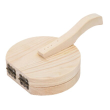 Wood Tortilla Press with Ergonomic Wooden Handle for Homemade Dough, Dumplings, Cookies and Pies