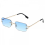 Γυαλιά ηλίου SHXX Vintage Rimless ορθογώνια με φιμέ φακούς, χρυσό μεταλλικό σκελετό, συμ 1