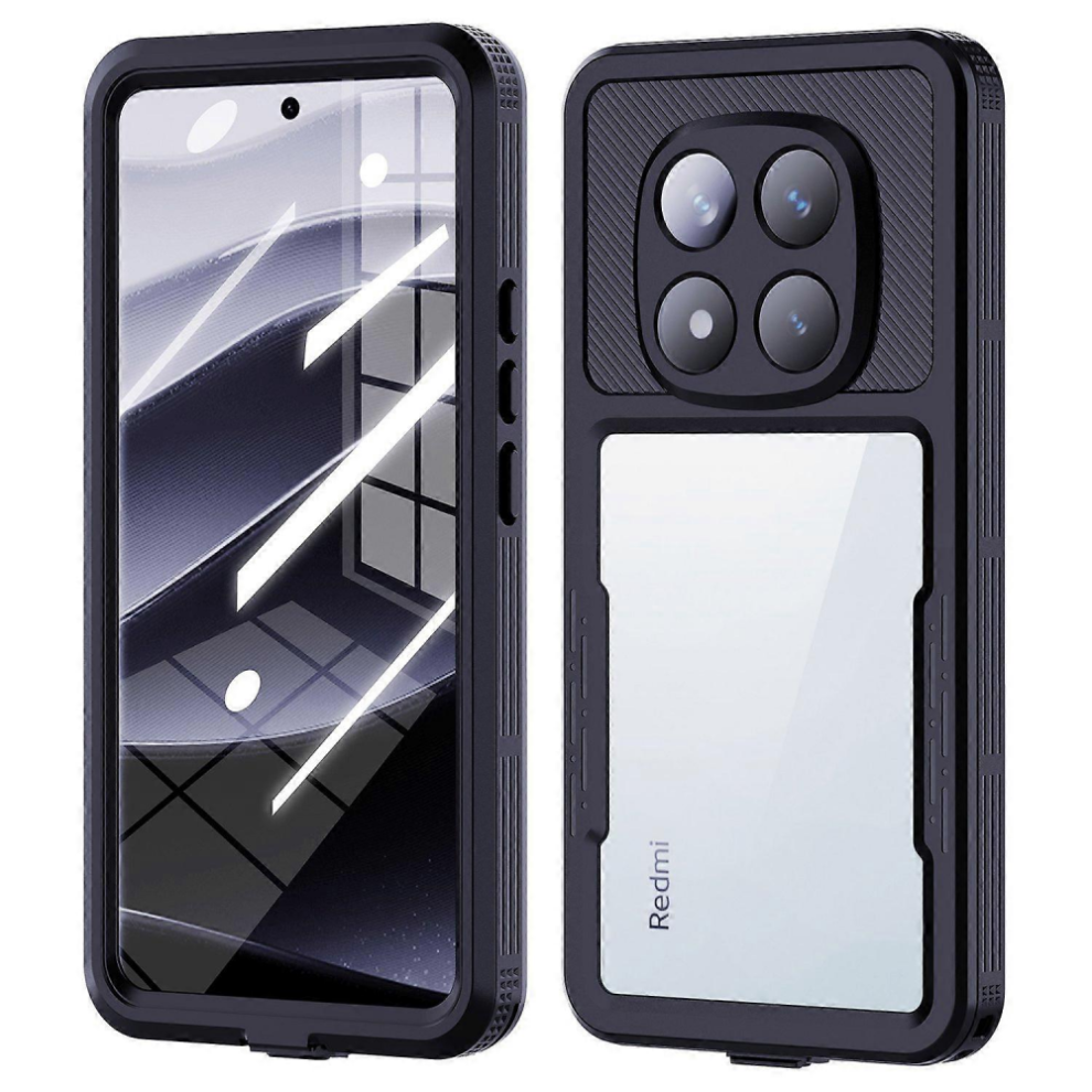 Redpepper Compatible With Xiaomi Redmi Note 14 Pro 5G Ip68 Phone Case With Transparent Back Panel And Waterproof Cover 5996097932612