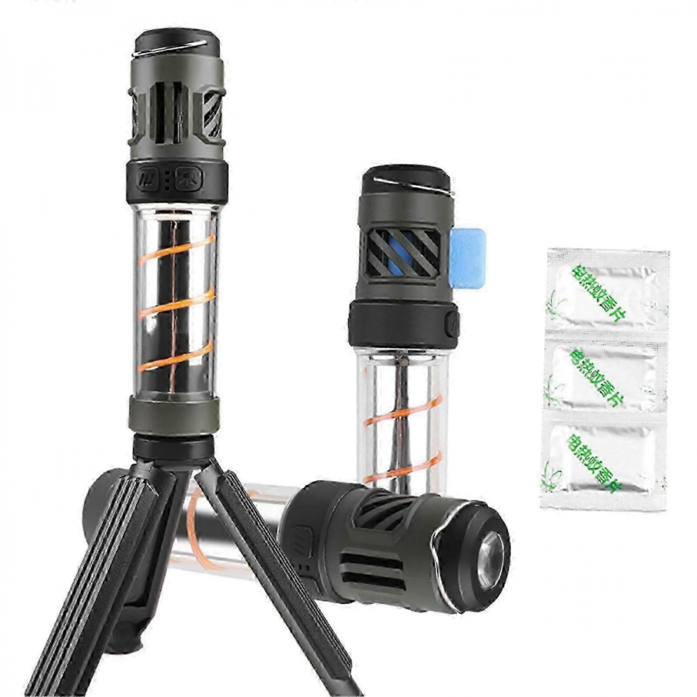 Rivaltac Mosquito Repeller - 3-In-1 Portable Waterproof Camping Repeller With Flashlight & Power Bank Compatible With Home, Camping, Picn 9055112656325
