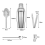 Stainless steel cocktail shaker set (with filter) 4