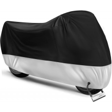 Compatibel met Harley BadBoy FatBoy Deluxe motorhoes, UV-bestendig, regen- en sneeuwbestendig, geschikt voor buitengebruik.
