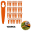Conjunto de 100 lâminas de corte em ABS compatíveis com STIHL Polycut 2-2 para cortadores de grama. 1
