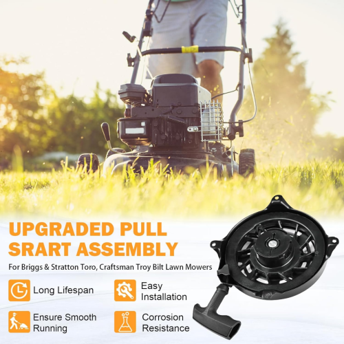 Partida retrátil compatível com motores Briggs & Stratton Quantum 650 e 675 (código: 497680) 1