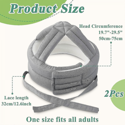Adjustable soft protective helmet, breathable head safety helmet suitable for the elderly, compatible with adjustable padding design. 1