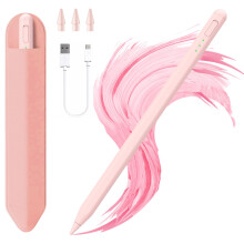 (pink) iPad 11 & 10. Generation Stylus Pen, 14 Minuten schnellere Ladezeit, Stylus Pen mit Stifthalter, Handballenerkennung, Neigungserkennu