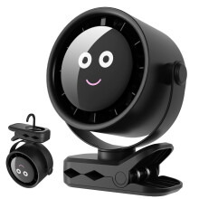 HiLUNDA USB-C Mini Portable Fan - 3-in-1 Rechargeable Silent Clip-on Desk Fan, 720 Rotation | 4000mAh | 5 Speed Settings