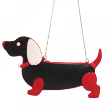 (01style) Neuartige Messenger Bag in Hundeform, geeignet für Damen, als Date-Tasche, Crossbody-Tasche aus PU-Leder, Pendlertasche oder lässi