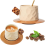 Κεραμική κούπα καφέ, φλιτζάνι latte art, φλιτζάνι τσαγιού με πολύχρωμη λαβή κύβου 2