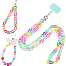 DKDDSSS 3 Pezzi Colore Catena per Cellulare, Cordino per Cellulare da Collo, Cordino Cellulare, Ciondolo per Cellulare, Tracolla per Cellula