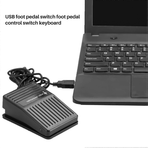 USB foot switch controls keyboard actions, compatible with PC games. New PC sensor foot switch USB HID pedal-B13 1