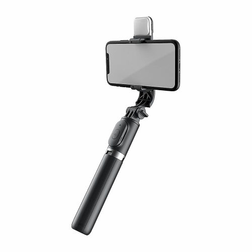Q02s 1045mm Rod LED Light Bluetooth Tripod Selfie Stick - Black 1