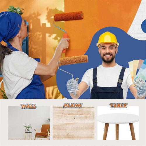 Σετ 3 τεμαχίων κυλίνδρων βαφής με υφή, μικρός κύλινδρος βαφής 9 ιντσών με υφή συμβ 1