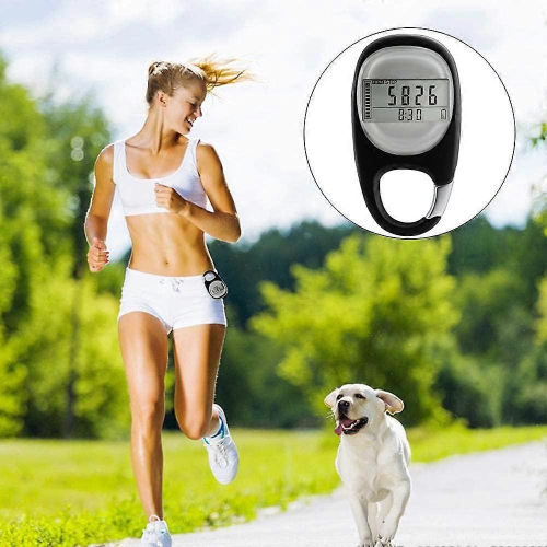 Portable pedometer, 3D digital pedometer, pedometer with clip compatible with me. 2
