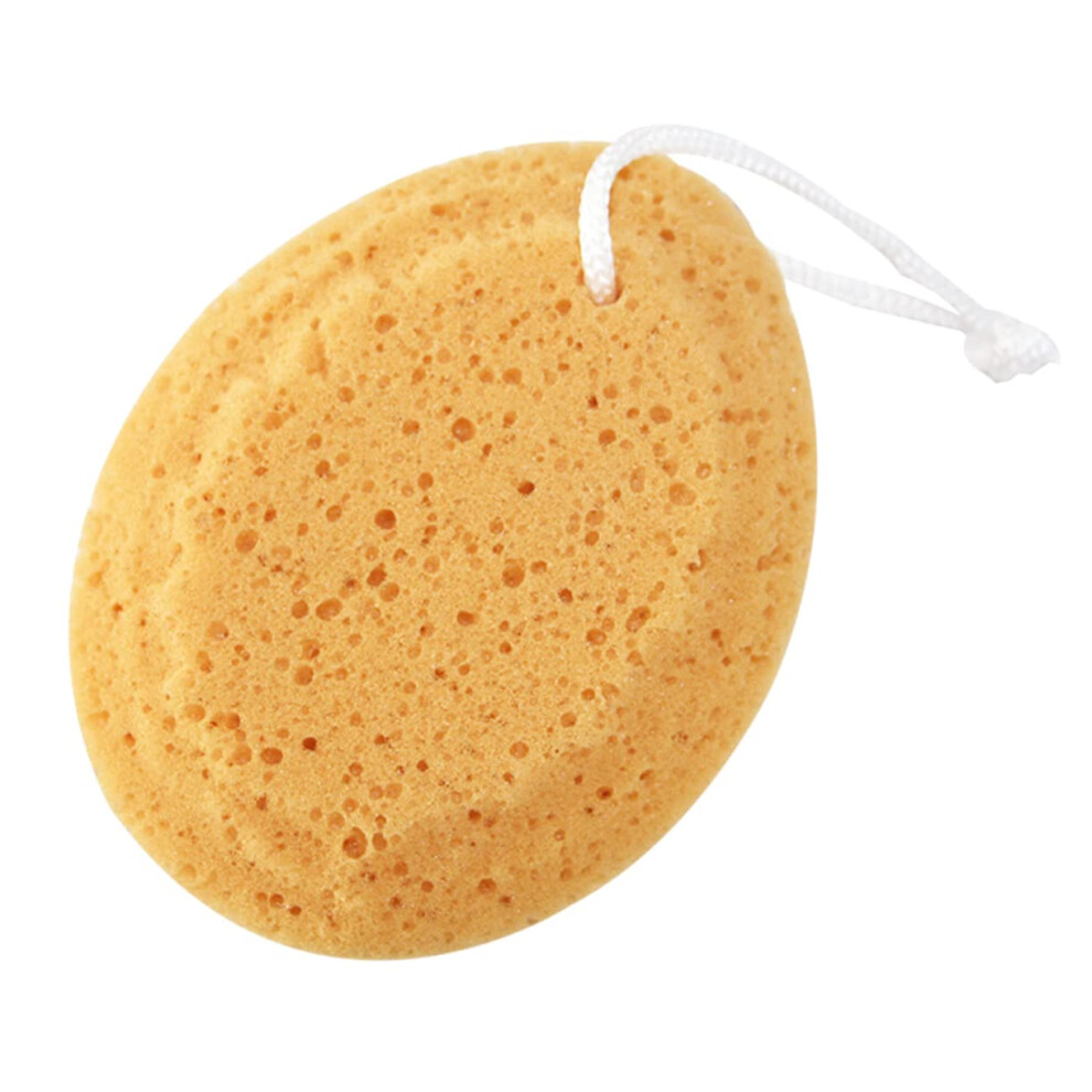 Brown 5Pcs Biodegradable Honeycomb Bath Sponge With Seaweed Cotton For Gentle Skin Exfoliation