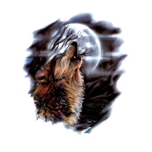 Wolf Waterproof Temporary Tattoo Sleeve for Men and Women Full Arm Safe SkinFriendly Body Art