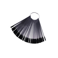50pcs Nail Display Wheel FanShaped Clear Swatch Chart with Smooth Tips for Salon and DIY Use