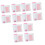 Cake Layer Leveler Set 12pcs Adjustable Bread Cutting Clamp Portable Easy Clean Pink Medium 1