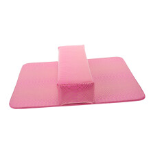 Manicure Hand Rest Cushion with Ergonomic Support, Washable Nail Art Arm Rest in Stylish Pink