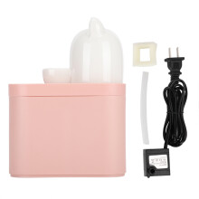 Wasserfiltersystem mit Haustier-Trinkbrunnen, Feuchttuchspender, automatischer Wasserzirkulation mit einstellbarem Durchfluss, leiser Wasserpumpe,