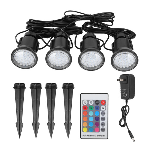 LED φώτα λίμνης υποβρύχια RGB με αλλαγή χρώματος προβολέα IP68 αδιάβροχα υποβρύχια